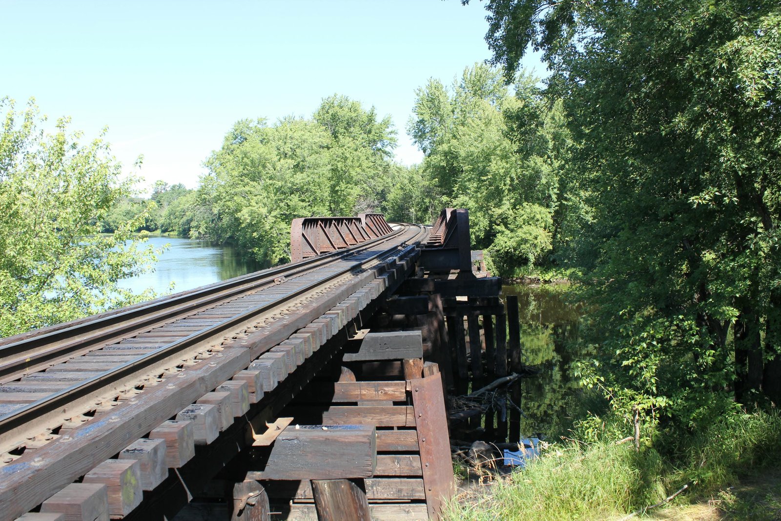 Looking north